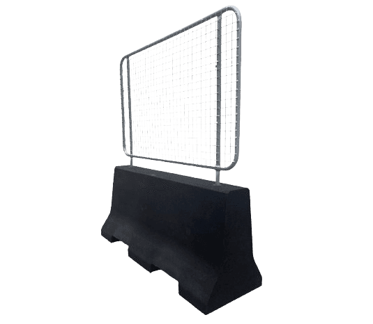 Barieră New Jersey cu panou metalic din cauciuc reciclat pentru siguranță rutieră