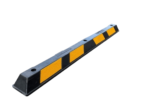 Opritor parcare din cauciuc reciclat pentru organizare trafic și siguranță rutieră