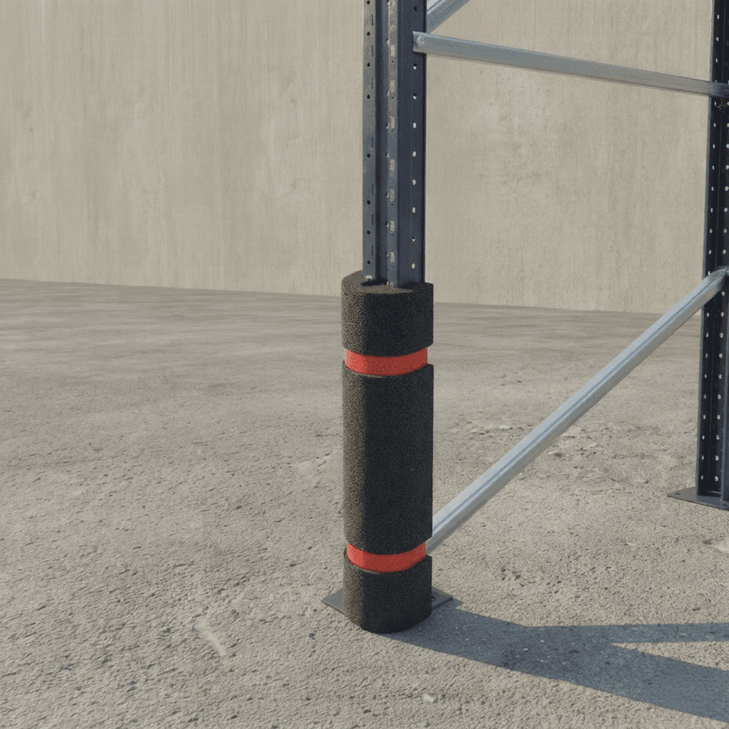 Protecție coloana rafturi